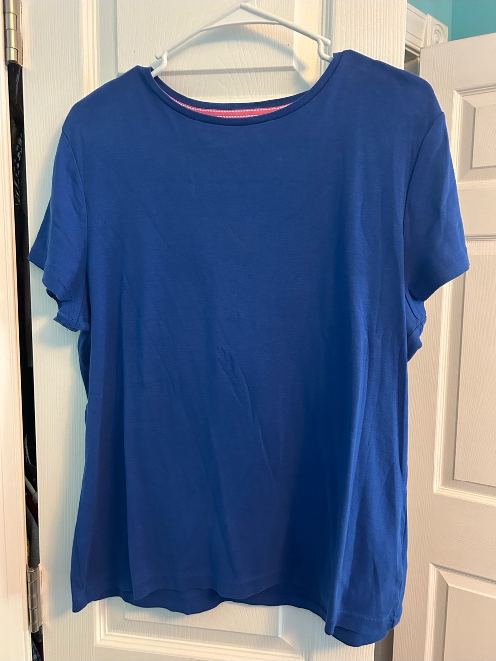 Talbots Bold Royal Blue Short Sleeve Crew Neck Tee